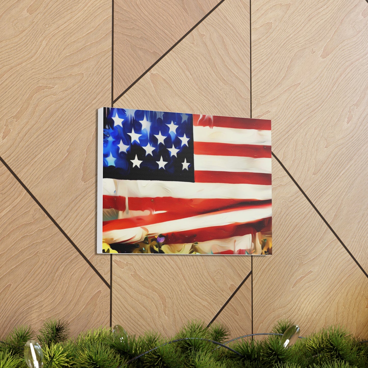 American Flag wall art, Flag wall art, Canvas Gallery Wraps - SaviTraviDesigns