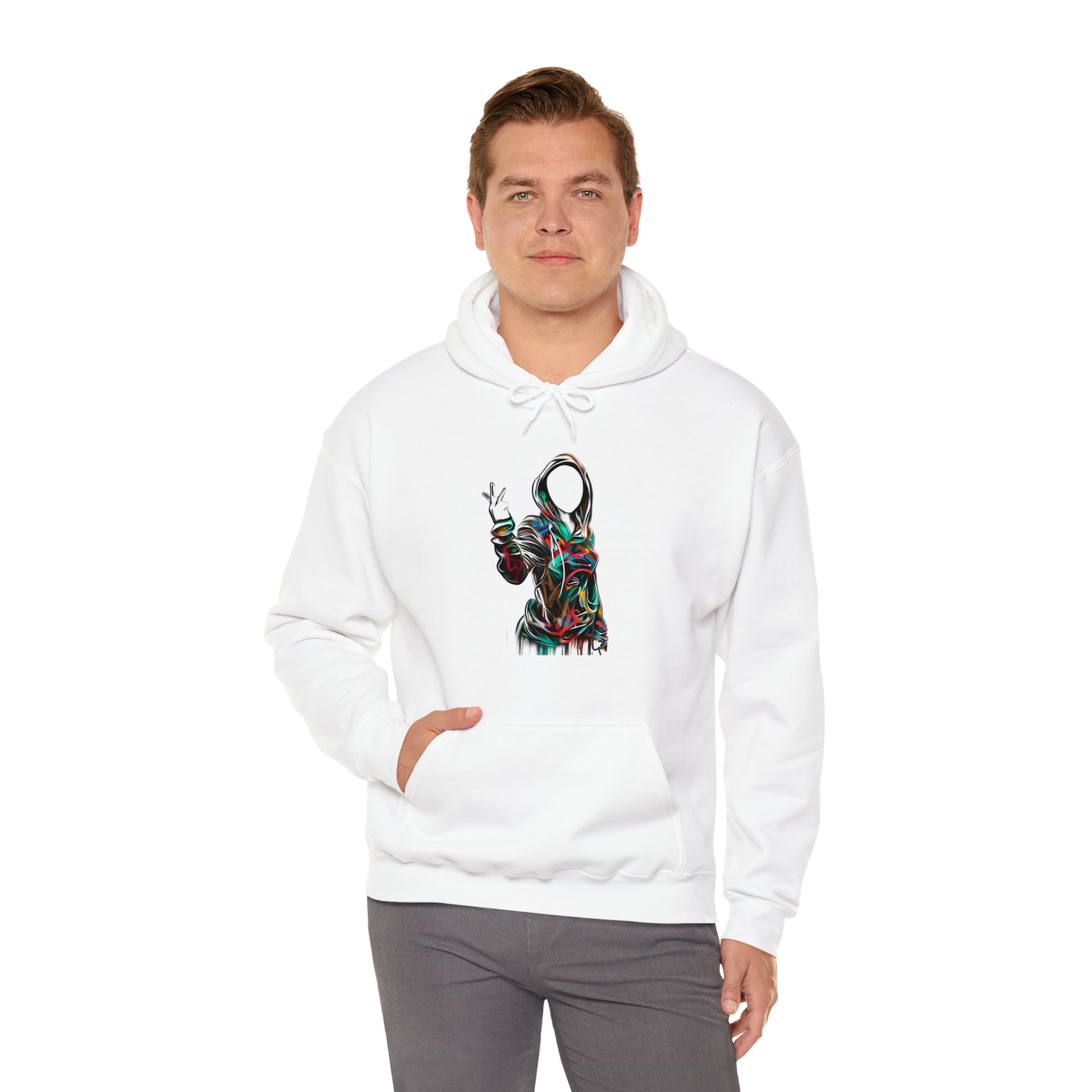 Graffiti Hoodie, Hooded Sweatshirt, Digital Female, Urban Street Design - SaviTraviDesigns