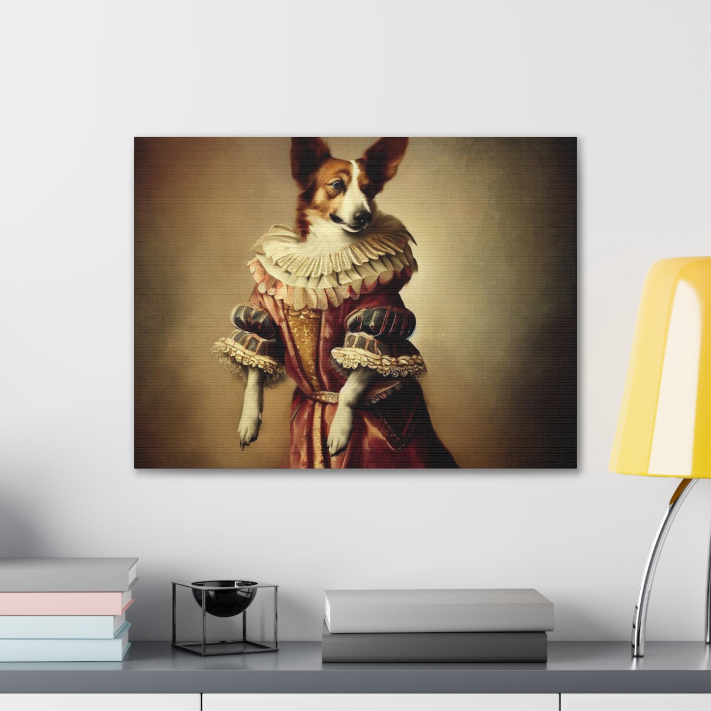 Fancy Dog, Canvas Dog Art, Dog Wall Art, Canine Canvas Art,Canvas Gallery Wraps, Pet Art