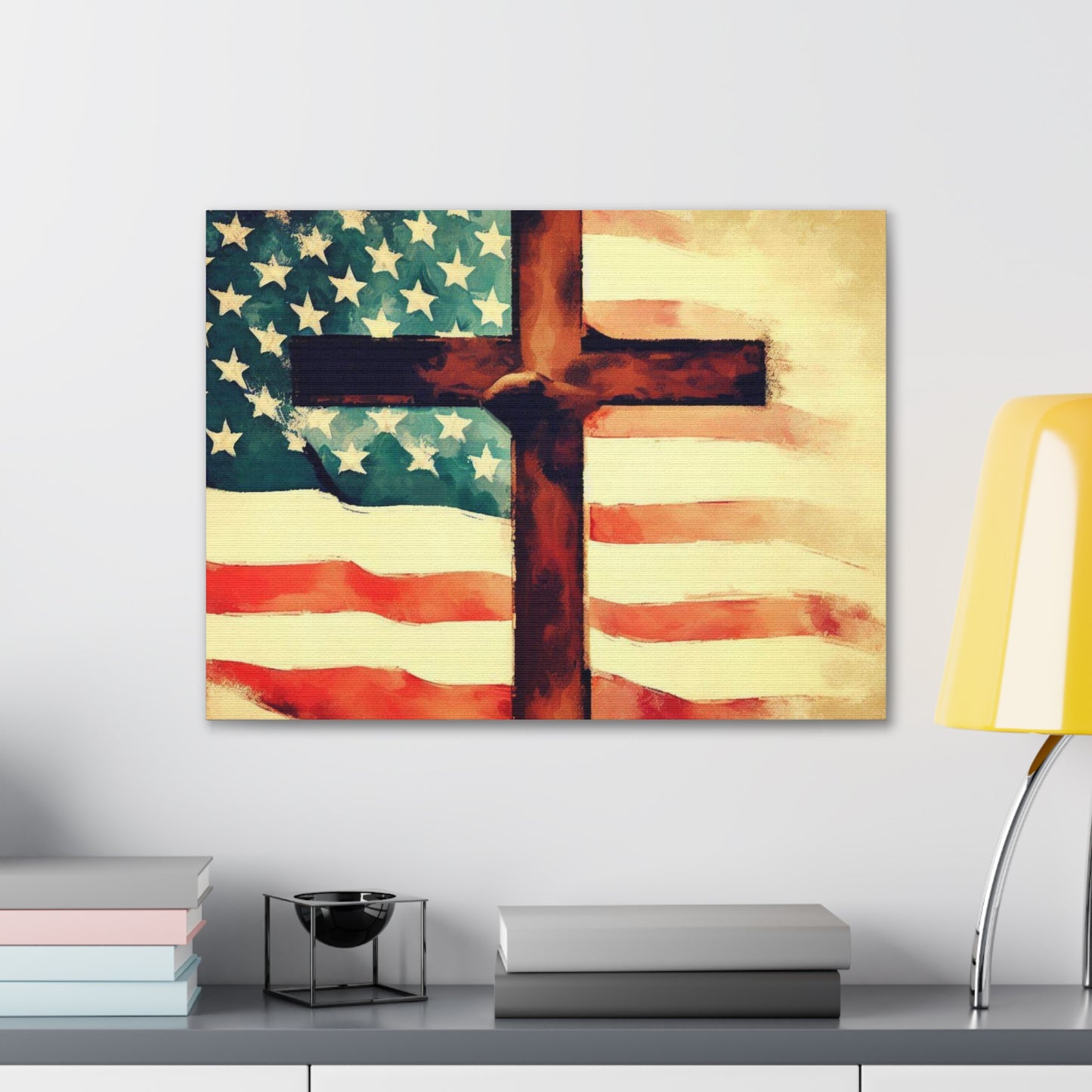 Christian wall art, Flag wall art, Canvas Gallery Wraps - SaviTraviDesigns