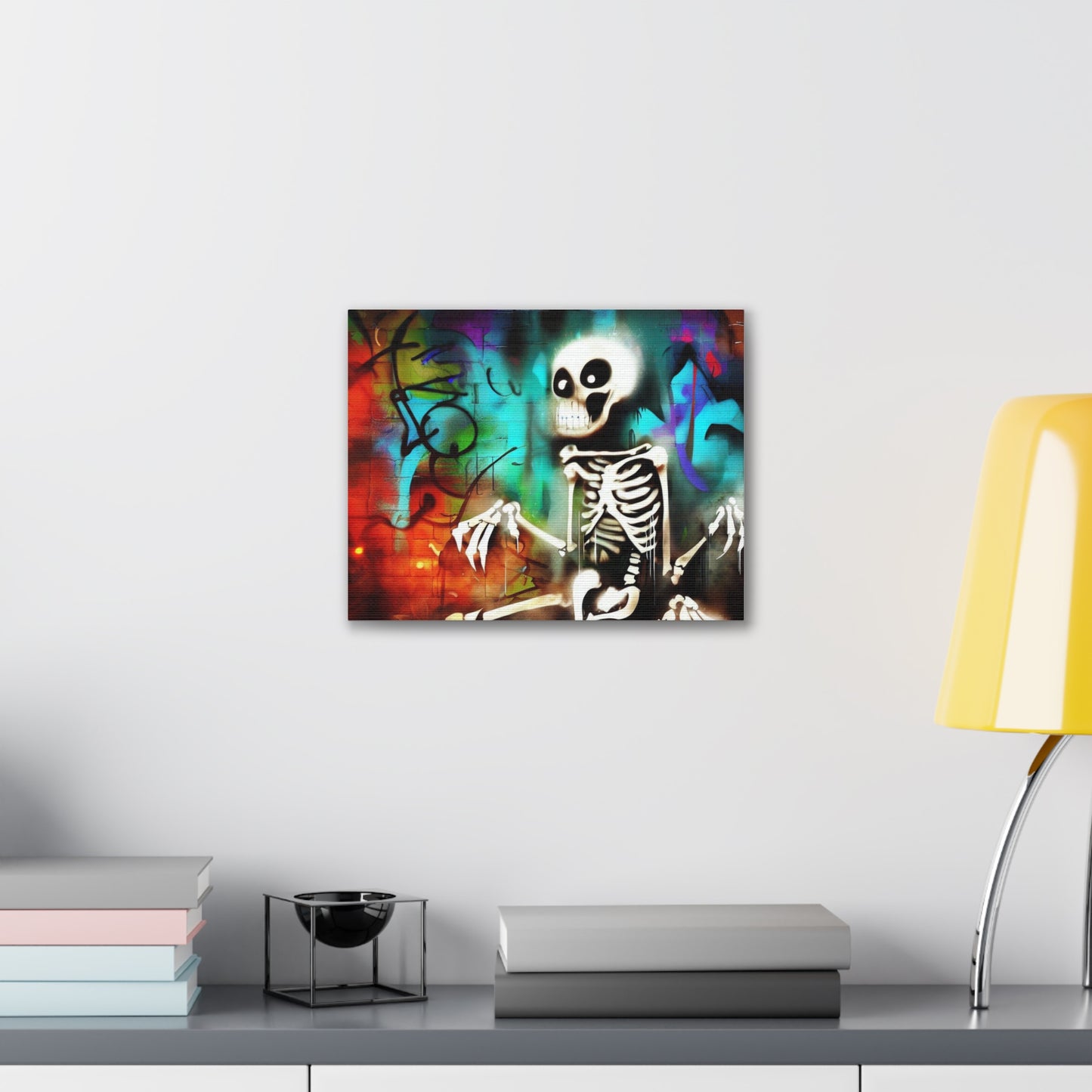 Halloween art, Skeleton canvas prints, Scary Halloween decor, Halloween home decor, Halloween wall, Gothic wall decor, Canvas Gallery Wraps - SaviTraviDesigns