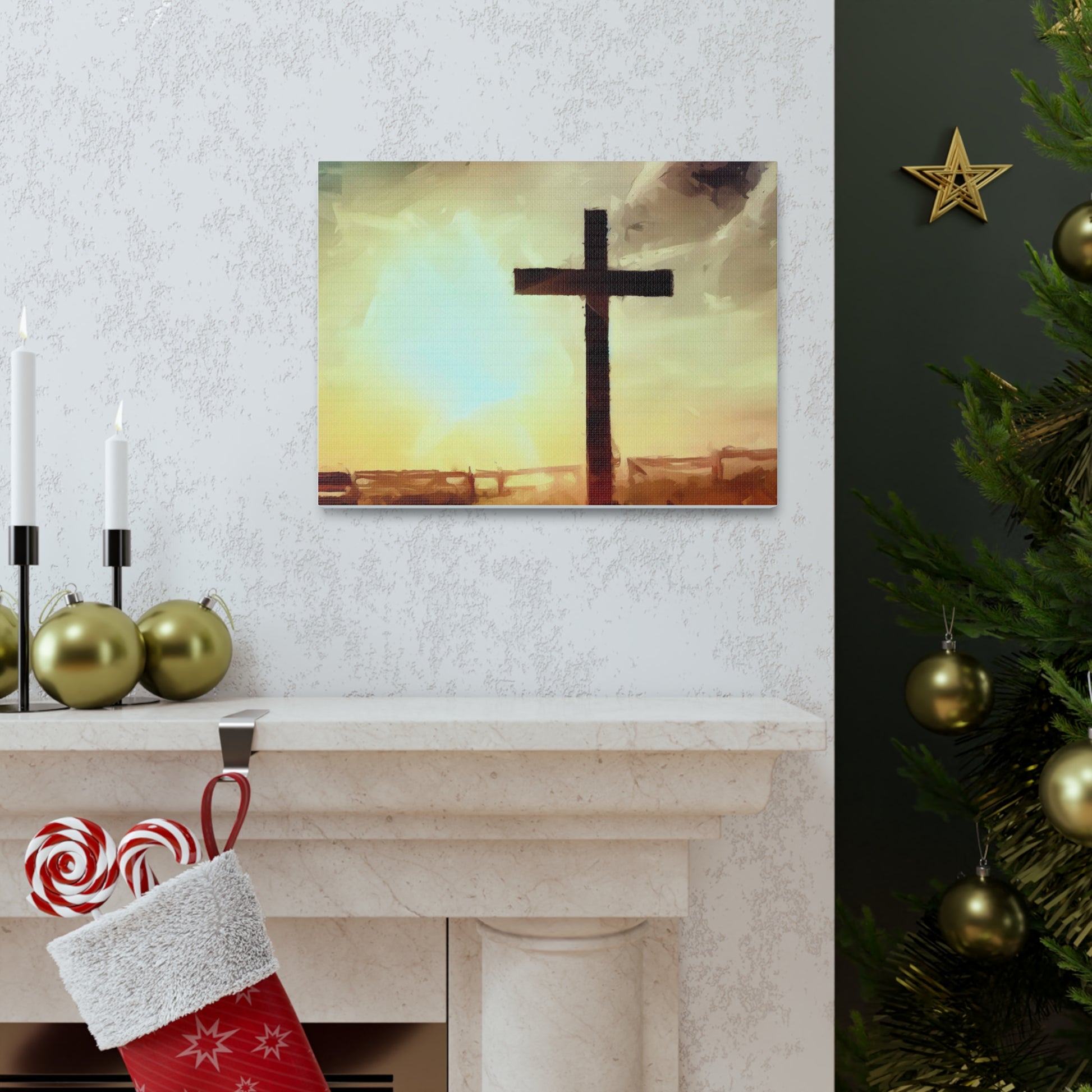 Christian wall art, Cross wall art, Country art, Canvas Gallery Wraps - SaviTraviDesigns