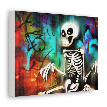 Halloween art, Skeleton canvas prints, Scary Halloween decor, Halloween home decor, Halloween wall, Gothic wall decor, Canvas Gallery Wraps - SaviTraviDesigns