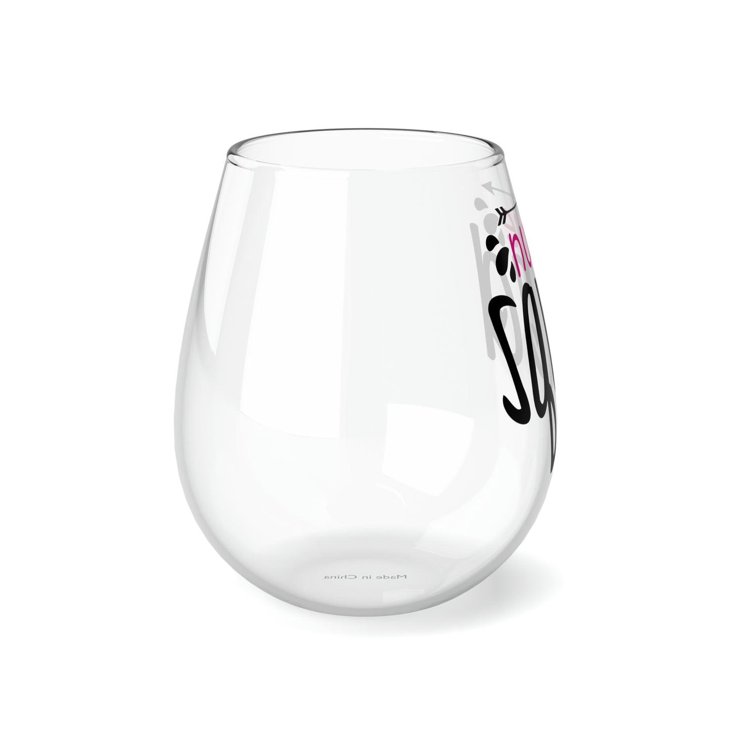 Nurse Squad, Nurse Wine Glass, Wine Lover stemless, Unique stemless wine glass, Trendy wine glass, Wine glass gift, Stemless Wine Glass - SaviTraviDesigns