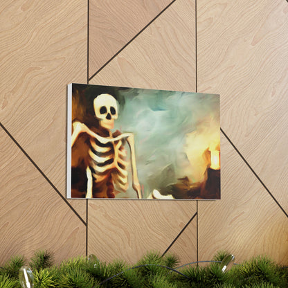 Halloween art, Skeleton canvas prints, Scary Halloween decor, Halloween home decor, Halloween wall, Gothic wall decor, Canvas Gallery Wraps - SaviTraviDesigns