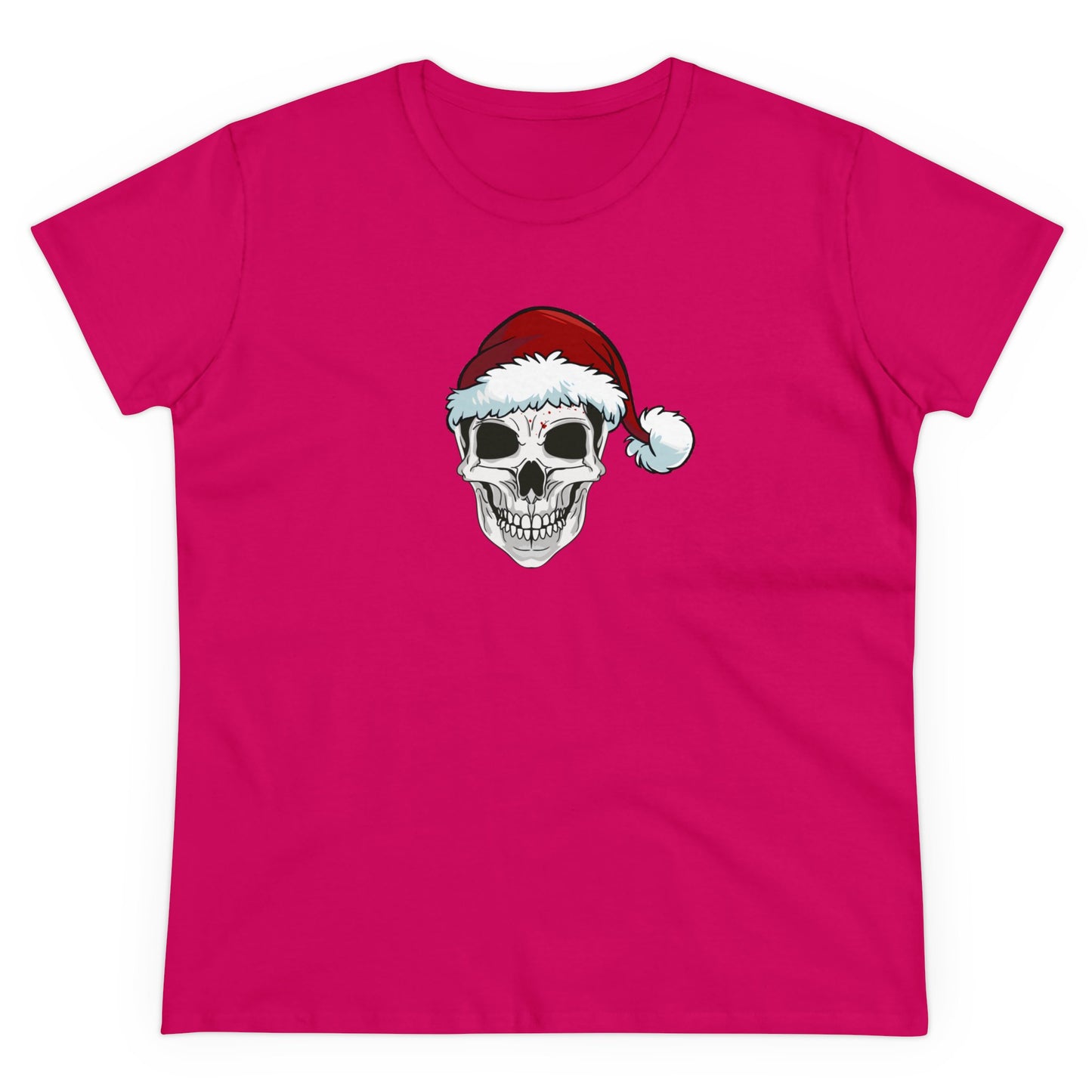 Skeleton Santa Hat, Christmas Graphic Shirts, Festive Holiday T-Shirts, Ugly Christmas Sweater Tees, Funny Christmas Shirt Designs, Cute Xmas Graphic Tees Heliconia