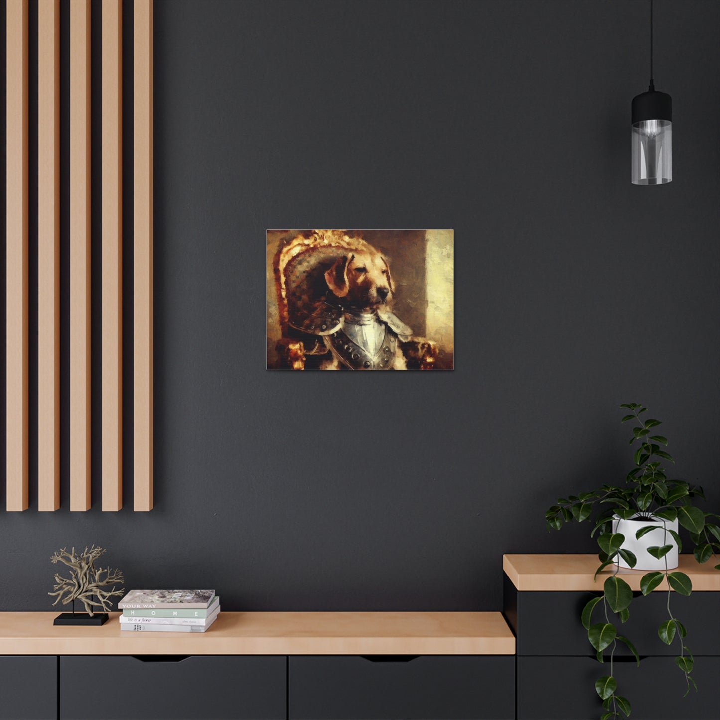 Fancy Dog, Canvas Dog Art, Dog Wall Art, Canine Canvas Art,Canvas Gallery Wraps