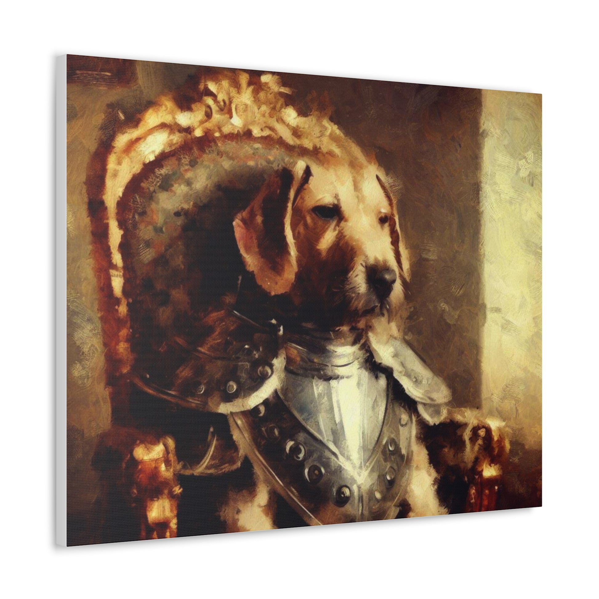 Fancy Dog, Canvas Dog Art, Dog Wall Art, Canine Canvas Art,Canvas Gallery Wraps