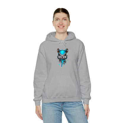 Graffiti Hoodie, Graffiti Sweatshirt,Squirrel hoodie, Urban Art Hooded Sweatshirt, Blue, - SaviTraviDesigns