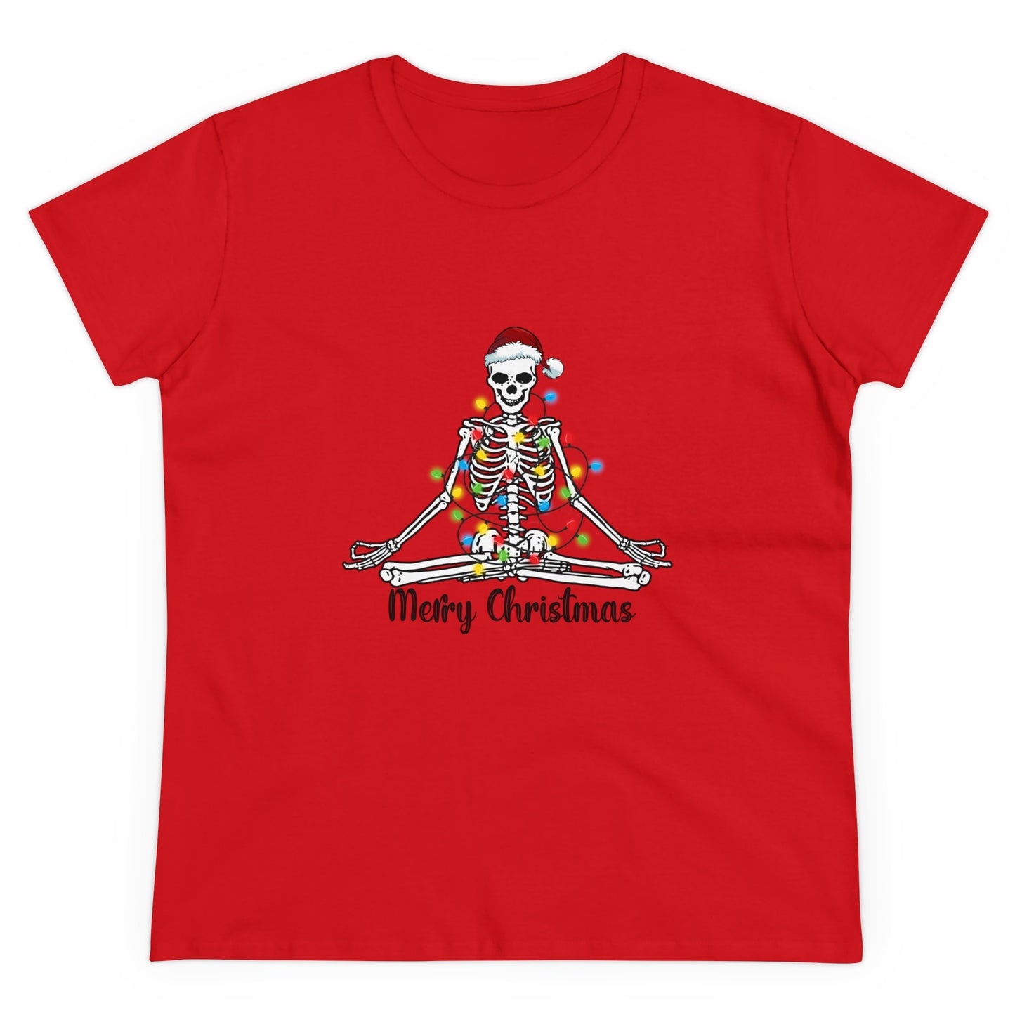 Skeleton Christmas, Christmas Graphic Shirts, Festive Holiday T-Shirts, Ugly Christmas Sweater Tees, Funny Christmas Shirt Designs, Cute Xmas Graphic Tees Red