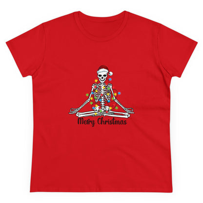 Skeleton Christmas, Christmas Graphic Shirts, Festive Holiday T-Shirts, Ugly Christmas Sweater Tees, Funny Christmas Shirt Designs, Cute Xmas Graphic Tees Red