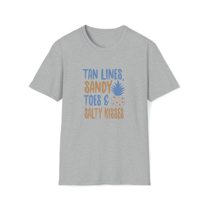 Tan Lines Sandy Toes |Beach Lifestyle Shirts | Summer Vibe Apparel Sport Grey