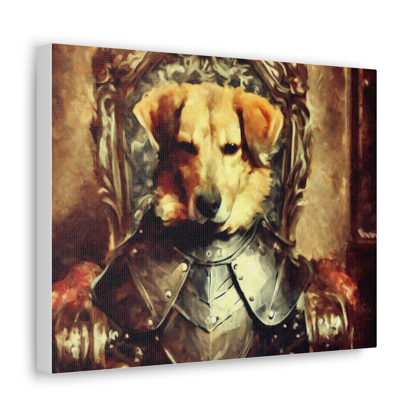 Fancy Dog, Canvas Dog Art, Dog Wall Art, Canine Canvas Art, Canvas Gallery Wraps