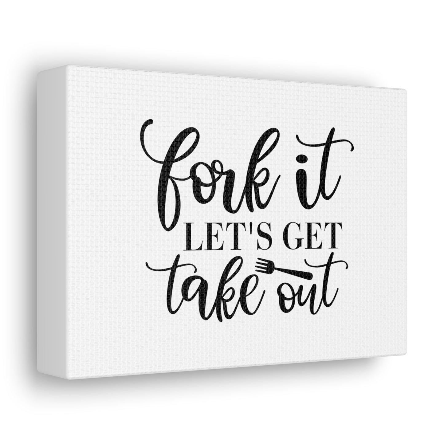 Fork It Let's Eat Takeout, Kitchen quote canvas prints, Kitchen wall decor quotes, Kitchen canvas art, Funny kitchen quotes on canvas, Inspirational kitchen quotes