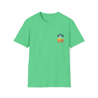 Ride The Waves Malibu Beach |Beach Lifestyle Shirts | Summer Vibe Apparel Heather Irish Green