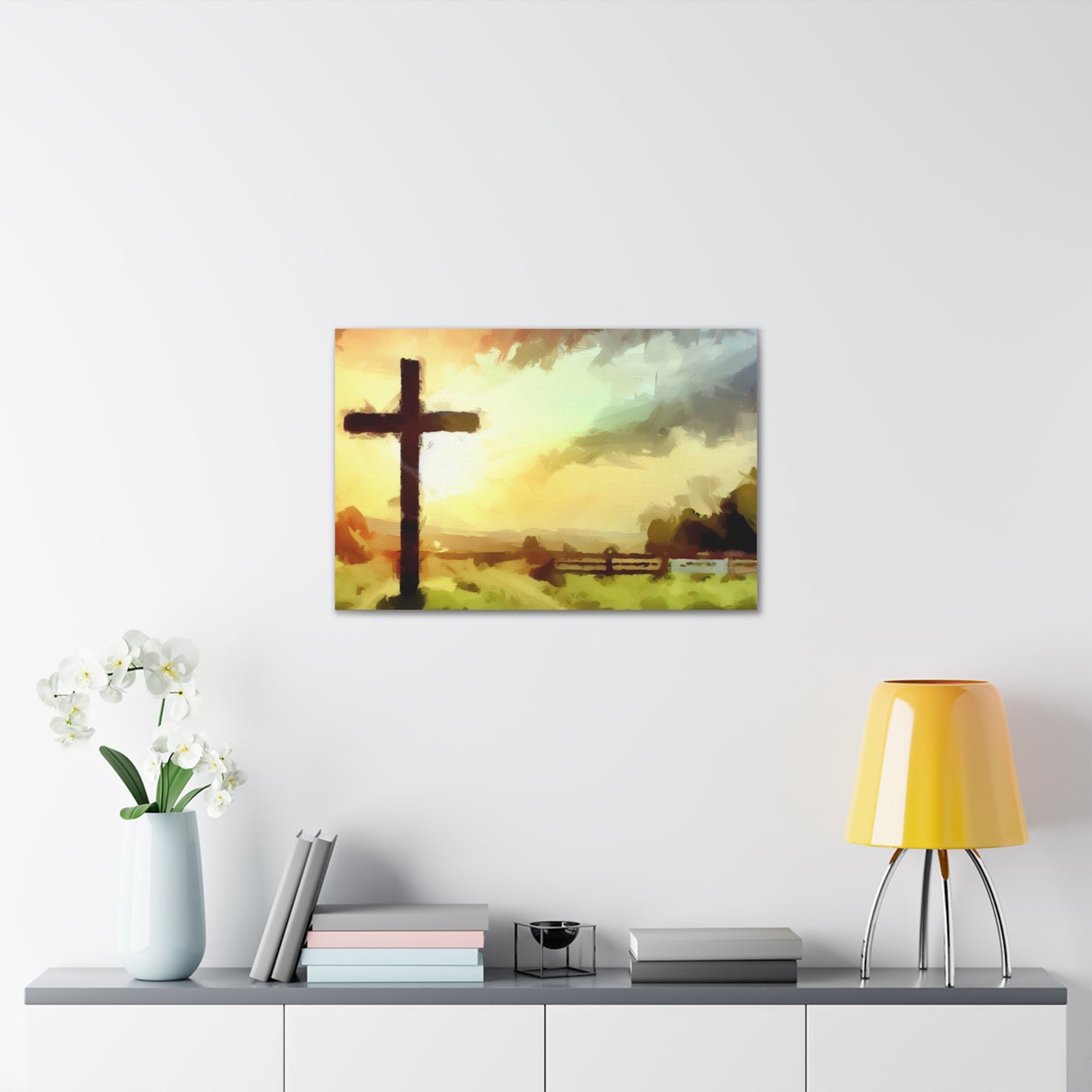 Christian wall art, Cross wall art, Farm art, Canvas Gallery Wraps - SaviTraviDesigns