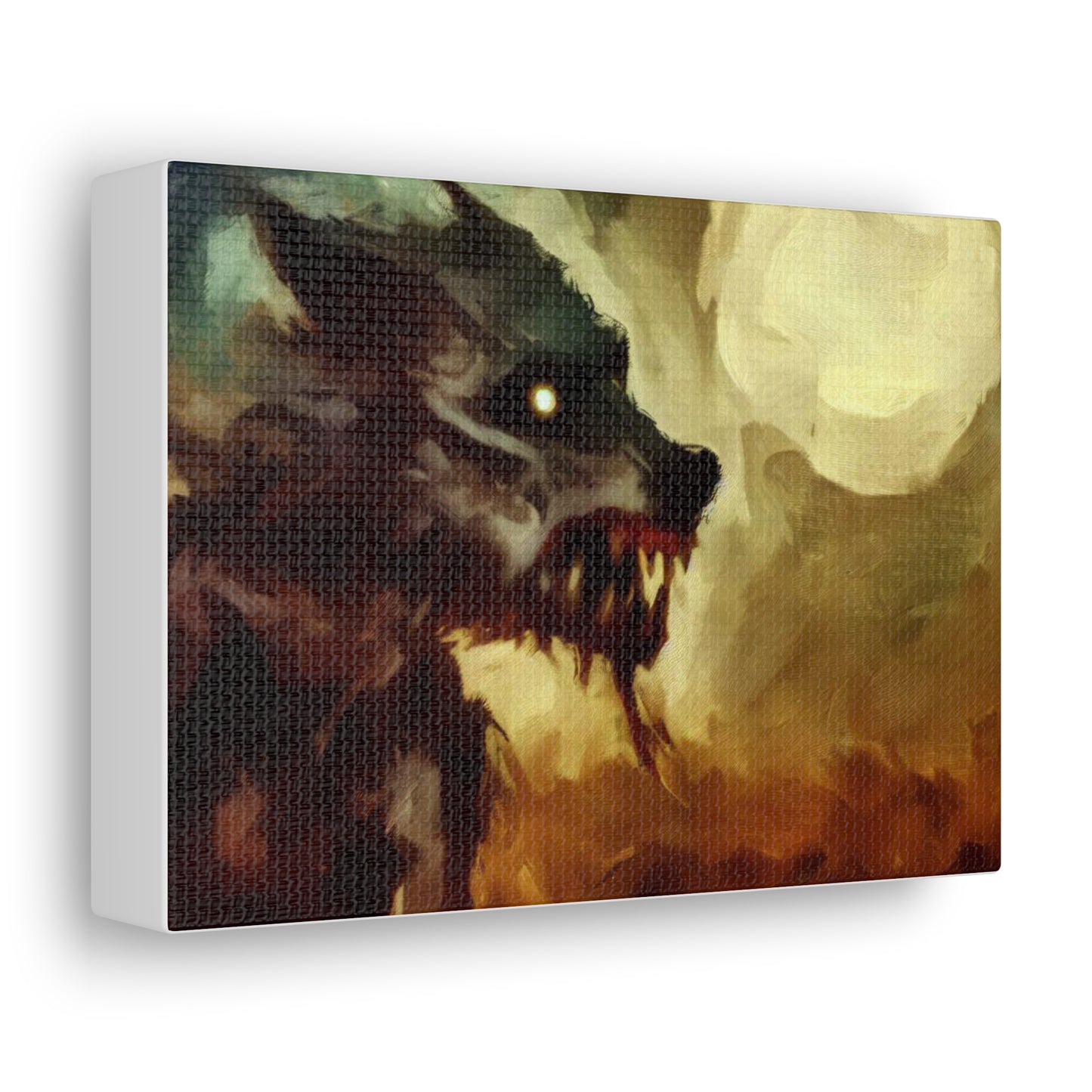 Halloween art, Werewolf canvas prints, Scary Halloween decor, Halloween home decor, Halloween wall, Gothic wall decor, Canvas Gallery Wraps - SaviTraviDesigns