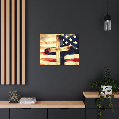 Christian wall art, Flag wall art, Canvas Gallery Wraps - SaviTraviDesigns