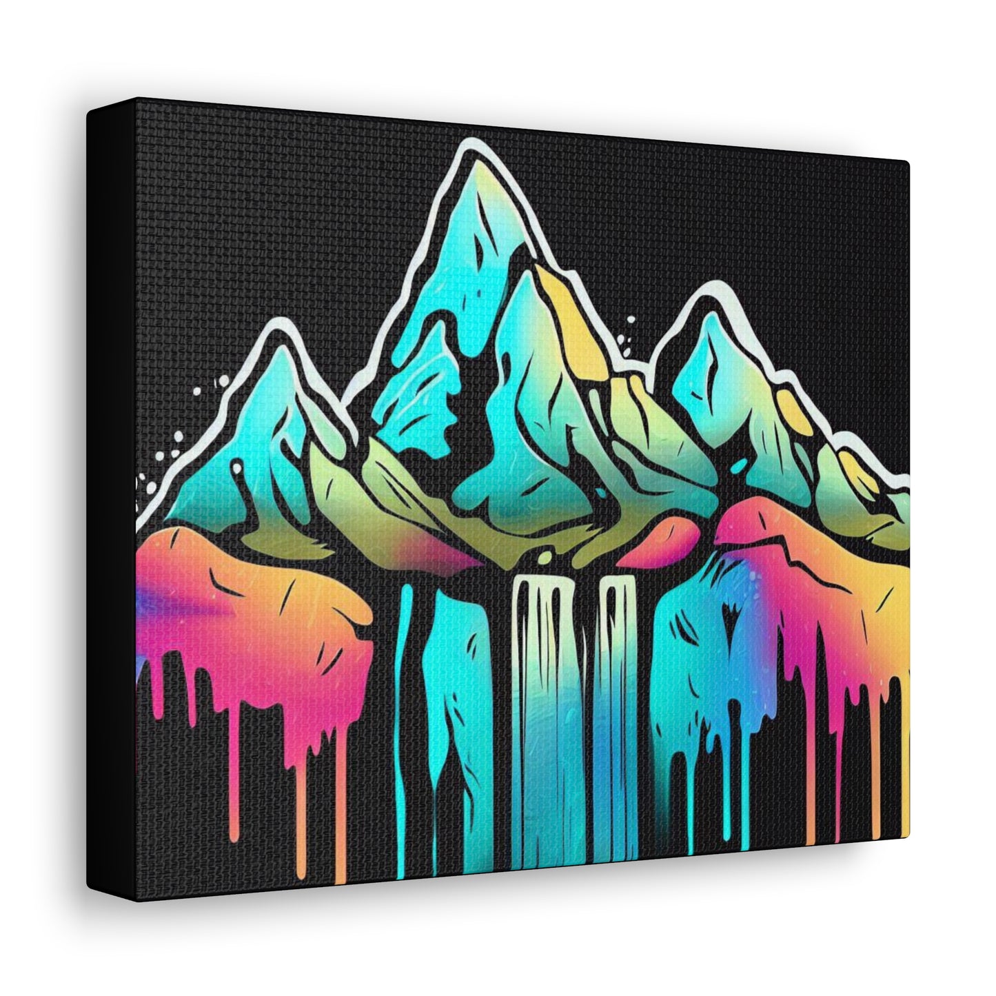 Mountain Waterfall, Graffiti-inspired home decor, Modern street art prints, Graffiti wall art, Street art canvas art, Graffiti artist prints - SaviTraviDesigns