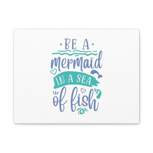 Be A Mermaid, Mermaid Wall Art, Coastal Mermaid Decor, Beach House Mermaid Signs, Nautical Mermaid Decor, Mermaid Nursery Wall Decor - SaviTraviDesigns