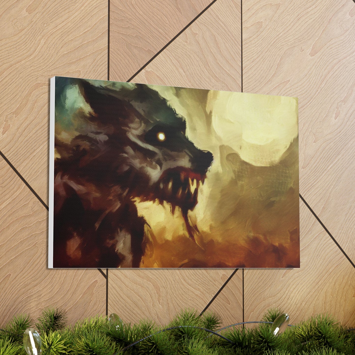 Halloween art, Werewolf canvas prints, Scary Halloween decor, Halloween home decor, Halloween wall, Gothic wall decor, Canvas Gallery Wraps - SaviTraviDesigns