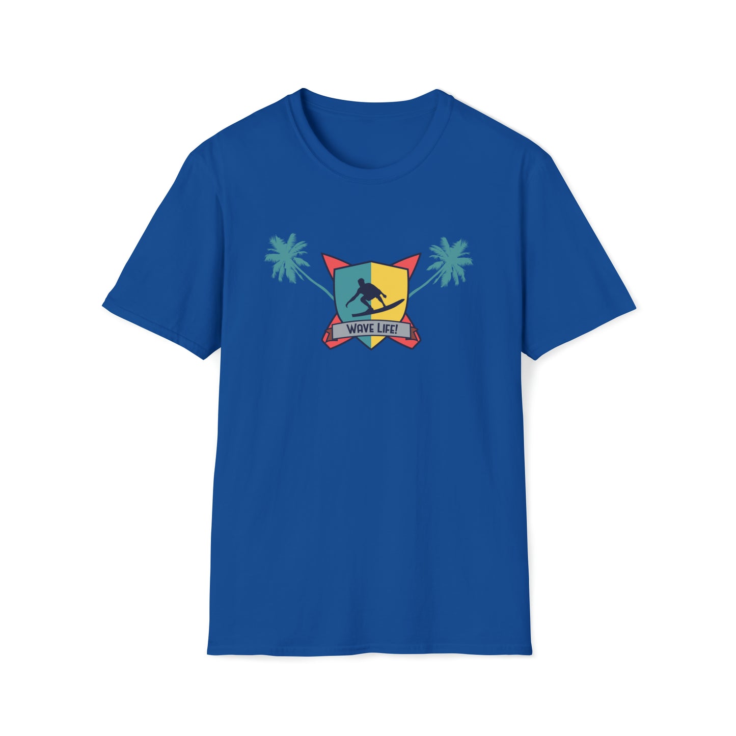 Wave Life Surfing |Beach Lifestyle Shirts | Summer Vibe Apparel Royal