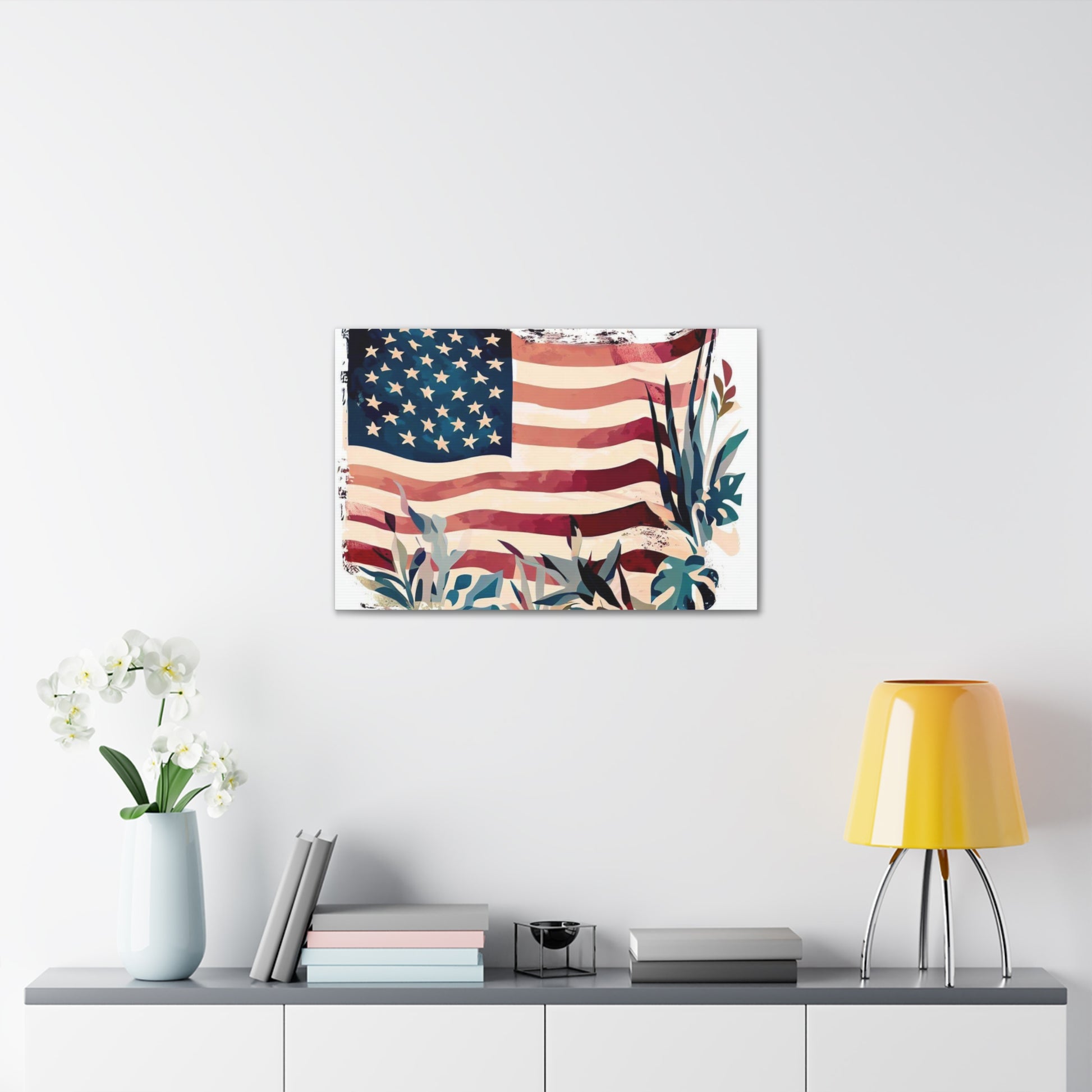 American Flag wall art, Flag wall art, Canvas Gallery Wraps - SaviTraviDesigns