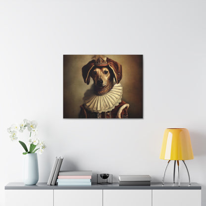 Fancy Dog, Canvas Dog Art, Dog Wall Art, Canine Canvas Art,Canvas Gallery Wraps, Pet Art