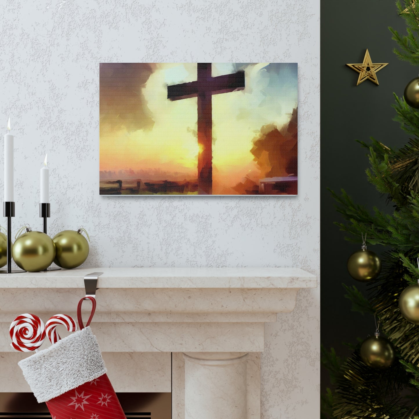 Christian wall art, Cross wall art, Country art, Canvas Gallery Wraps - SaviTraviDesigns