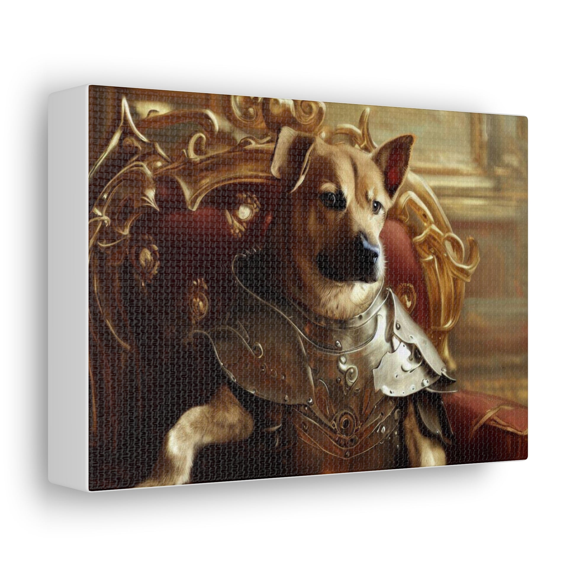 Fancy Dog, Canvas Dog Art, Dog Wall Art, Canine Canvas ArtCanvas Gallery Wraps - SaviTraviDesigns