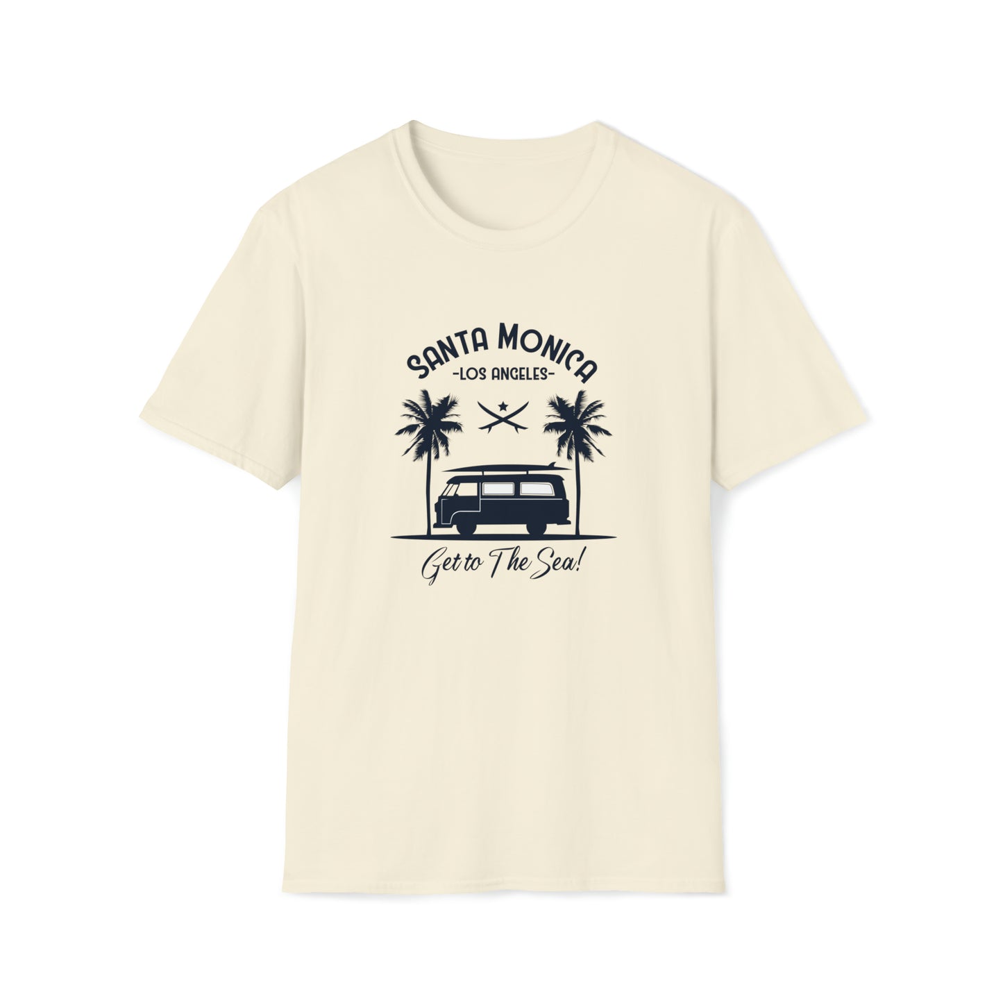 Santa Monica Surf Lifestyle |Beach Lifestyle Shirts | Summer Vibe Apparel Natural