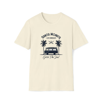 Santa Monica Surf Lifestyle |Beach Lifestyle Shirts | Summer Vibe Apparel Natural