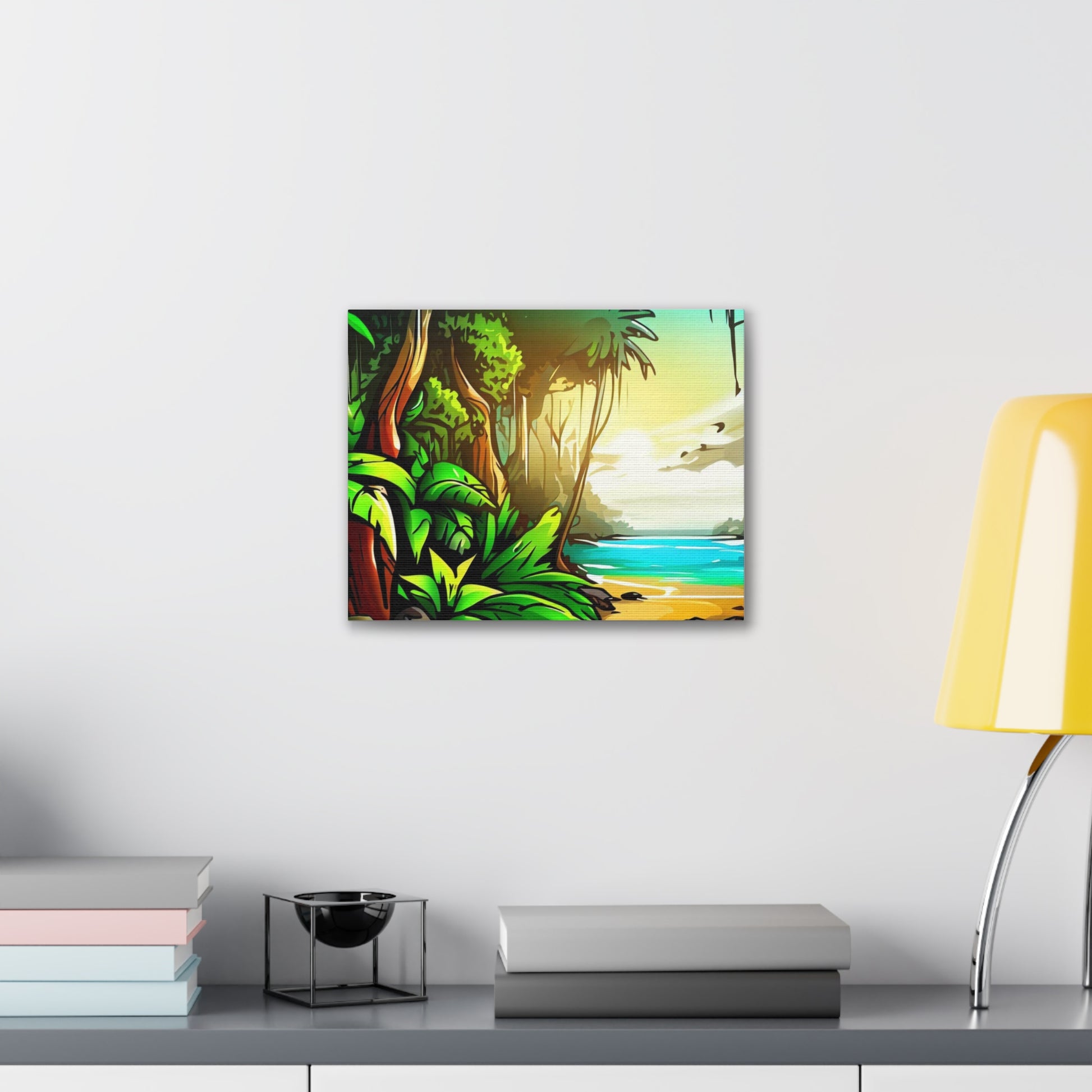 Jungle Sunset, Graffiti art prints, Street art canvas, Urban art decor, Graffiti-style wall art, Graffiti canvas prints, Street art posters - SaviTraviDesigns