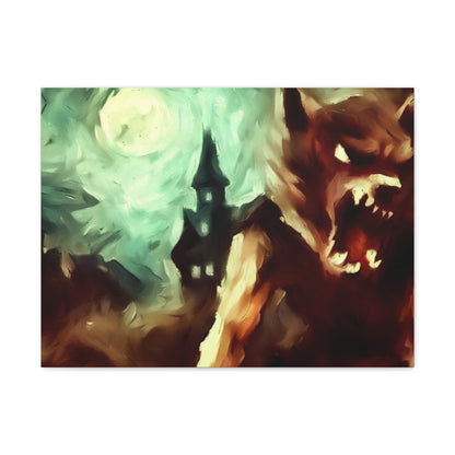 Halloween art, Werewolf canvas prints, Scary Halloween decor, Halloween home decor, Halloween wall, Gothic wall decor, Canvas Gallery Wraps - SaviTraviDesigns