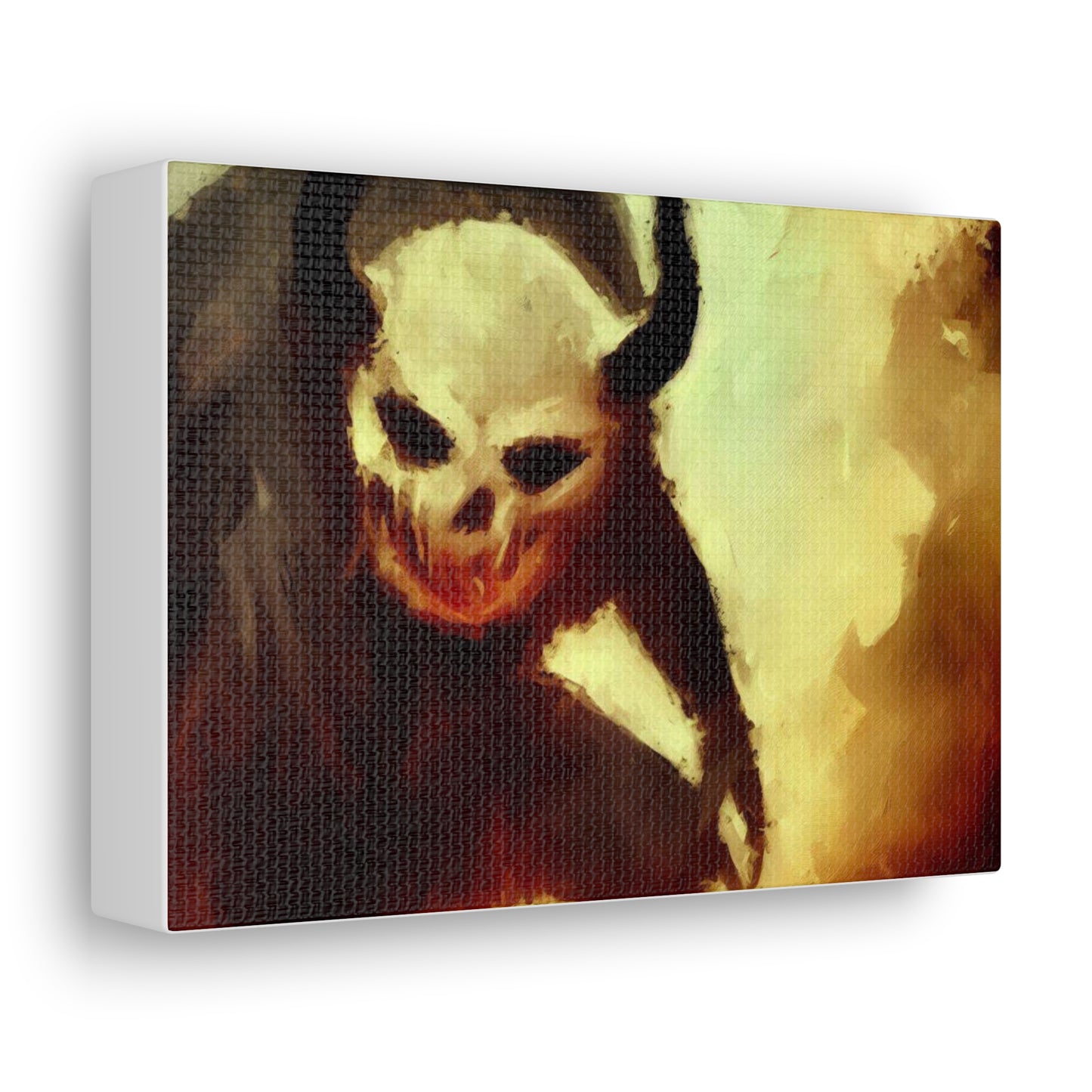 Halloween art, Demon canvas prints, Scary Halloween decor, Halloween home decor, Halloween wall, Gothic wall decor, Canvas Gallery Wraps - SaviTraviDesigns