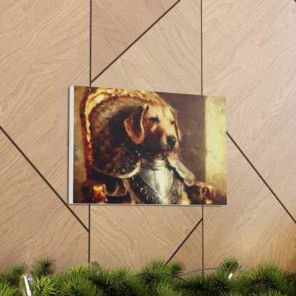 Fancy Dog, Canvas Dog Art, Dog Wall Art, Canine Canvas Art,Canvas Gallery Wraps