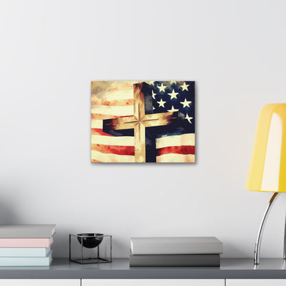 Christian wall art, Flag wall art, Canvas Gallery Wraps - SaviTraviDesigns