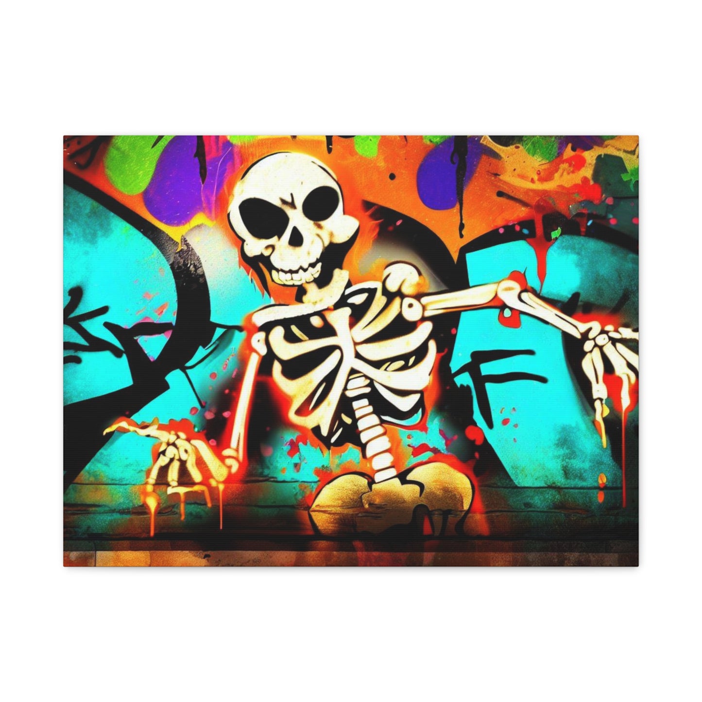 Halloween art, Skeleton canvas prints, Scary Halloween decor, Halloween home decor, Halloween wall, Gothic wall decor, Canvas Gallery Wraps - SaviTraviDesigns