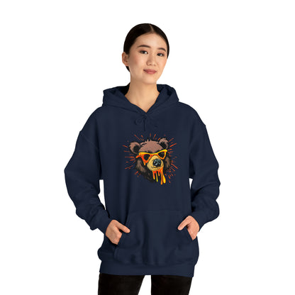 Bear Hoodie, Graffiti Graphic Shirt, Street Art, Urban Art, Unisex Heavy Blend™ Hooded Sweatshirt,