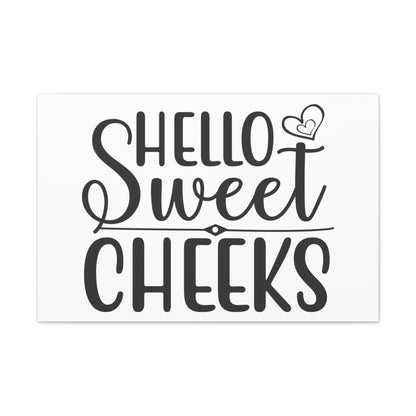 Hello Sweet Cheeks, Rustic Bathroom Decor, Farmhouse Bathroom Signs, Modern Bathroom Wall Decor, Funny Bathroom Signs, Bathroom Wall Art Ideas - SaviTraviDesigns