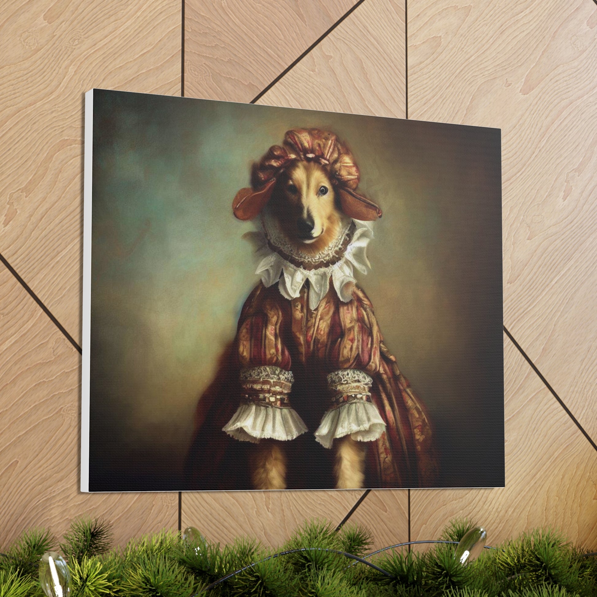 Fancy Dog, Canvas Dog Art, Dog Wall Art, Canine Canvas Art,Canvas Gallery Wraps, Pet Art