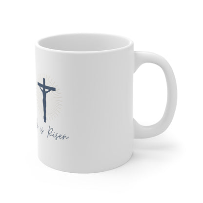 He is Risen mug, Jesus mug, Ceramic Mug 11oz, Christian Mug - SaviTraviDesigns