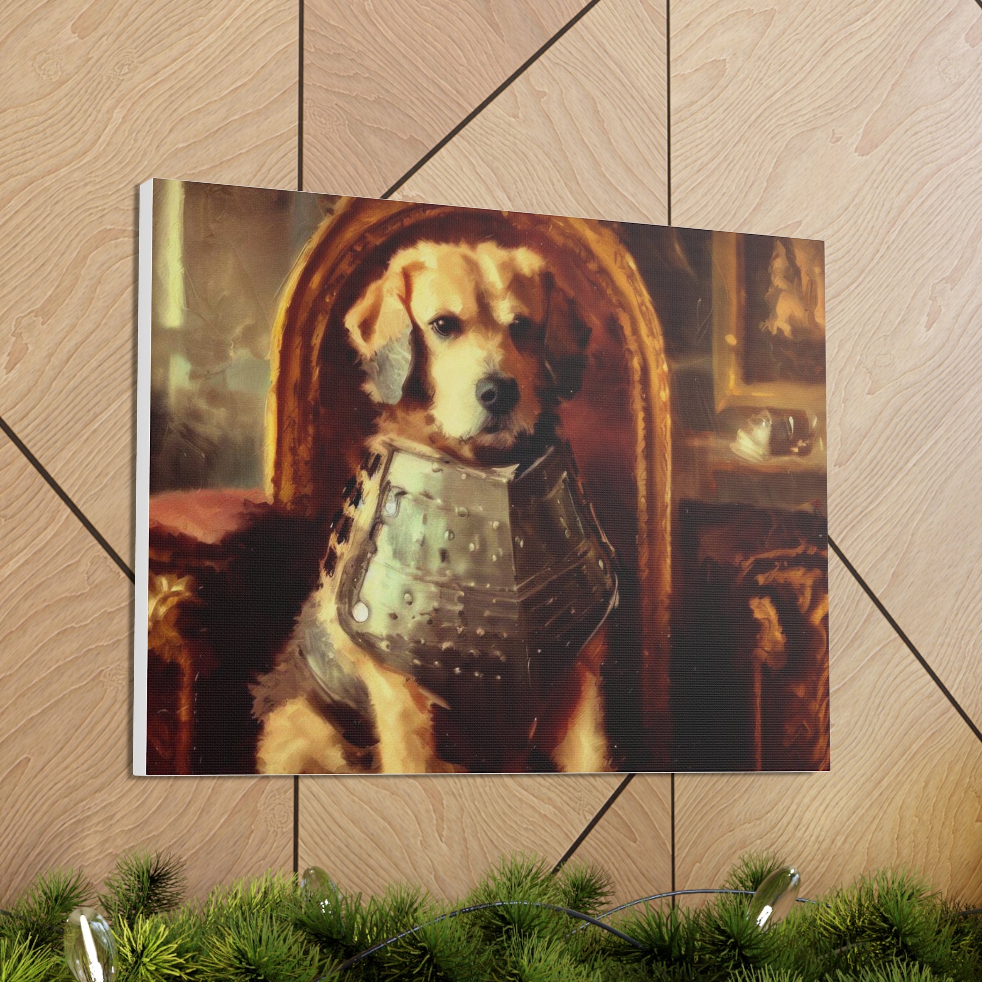 Fancy Dog, Canvas Dog Art, Dog Wall Art, Canine Canvas Art,Canvas Gallery Wraps, Pet Art, King Dog - SaviTraviDesigns