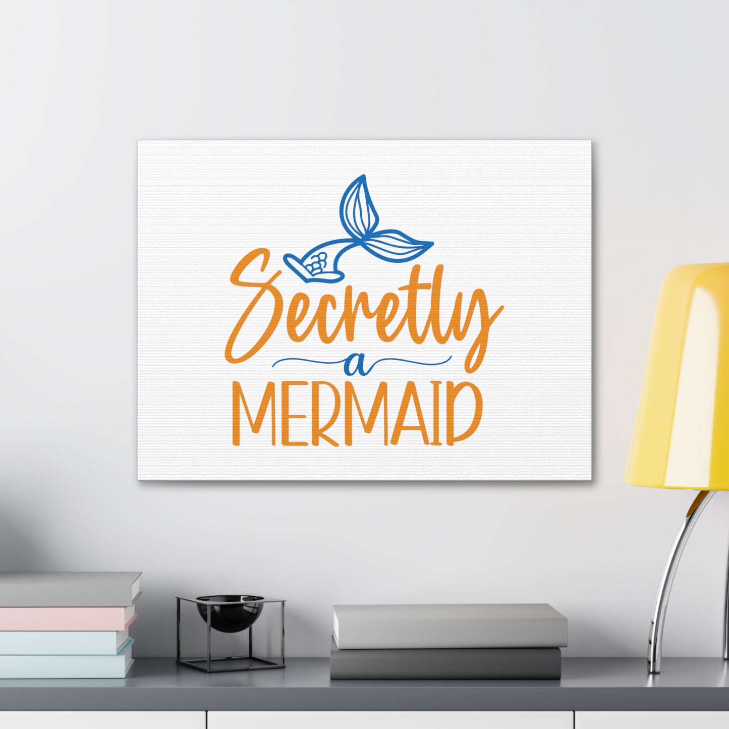 Secretly A Mermaid, Mermaid Wall Art, Coastal Mermaid Decor, Beach House Mermaid Signs, Nautical Mermaid Decor, Mermaid Nursery Wall Decor - SaviTraviDesigns