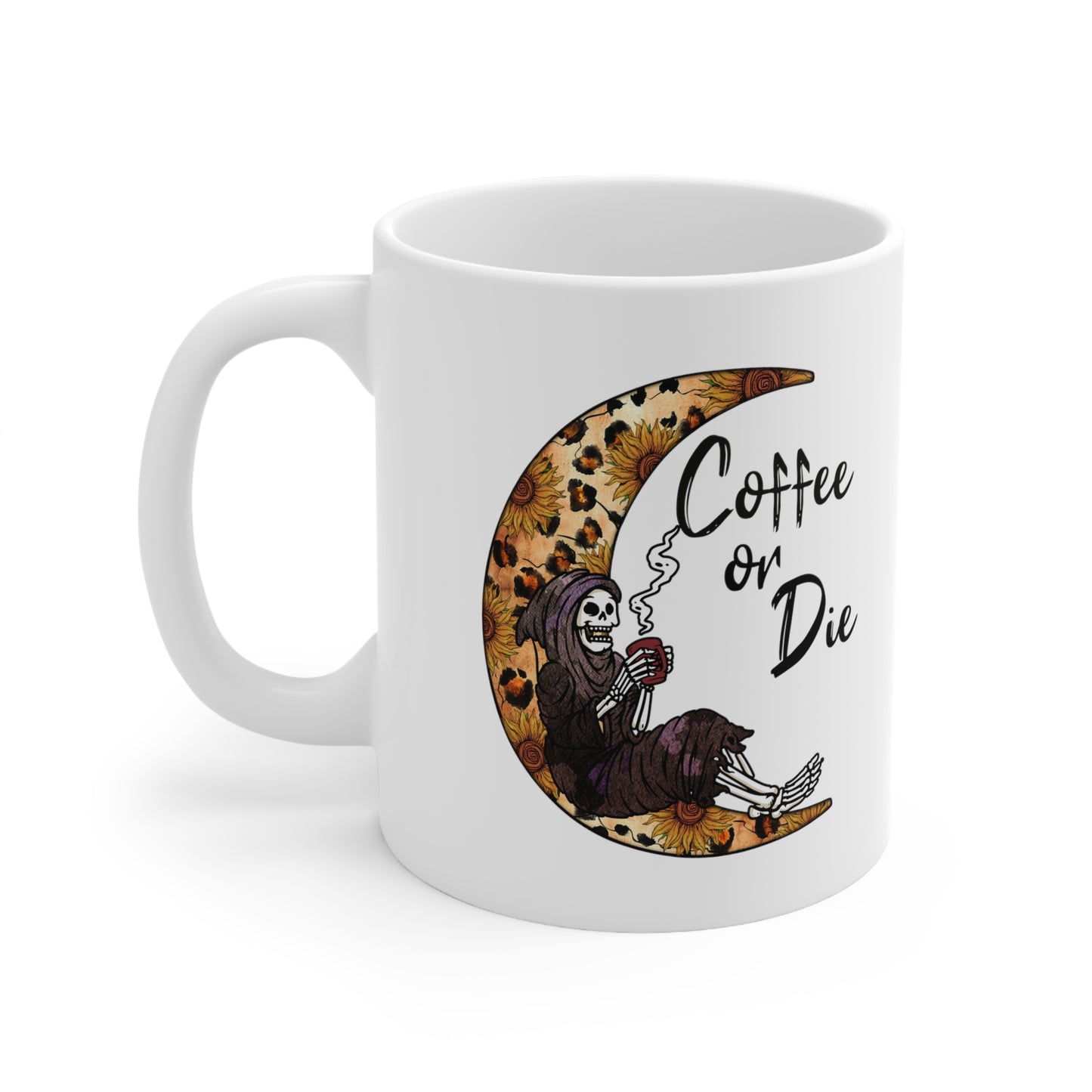 Coffee Or Die, Personalized Mug Designs, Creative Coffee Cups, Unique Mug Artwork, Printed Coffee Mugs, Artist-Designed Mugs