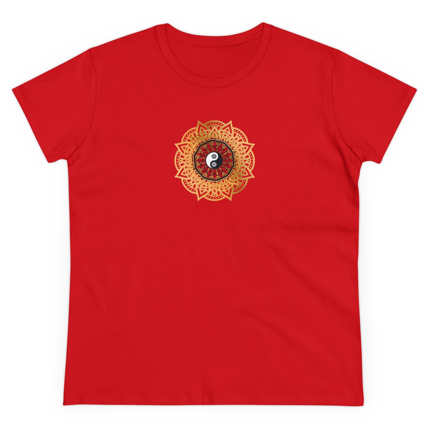 Namaste Energy Yoga and Mandala Design T Shirt with Boho Style