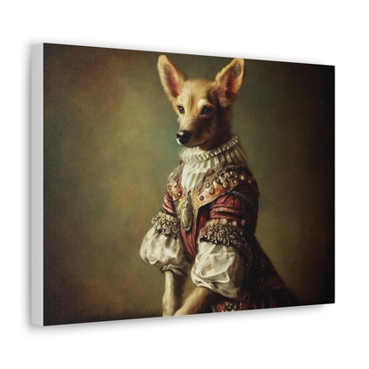 Fancy Dog, Canvas Dog Art, Dog Wall Art, Canine Canvas Art,Canvas Gallery Wraps, Pet Art - SaviTraviDesigns