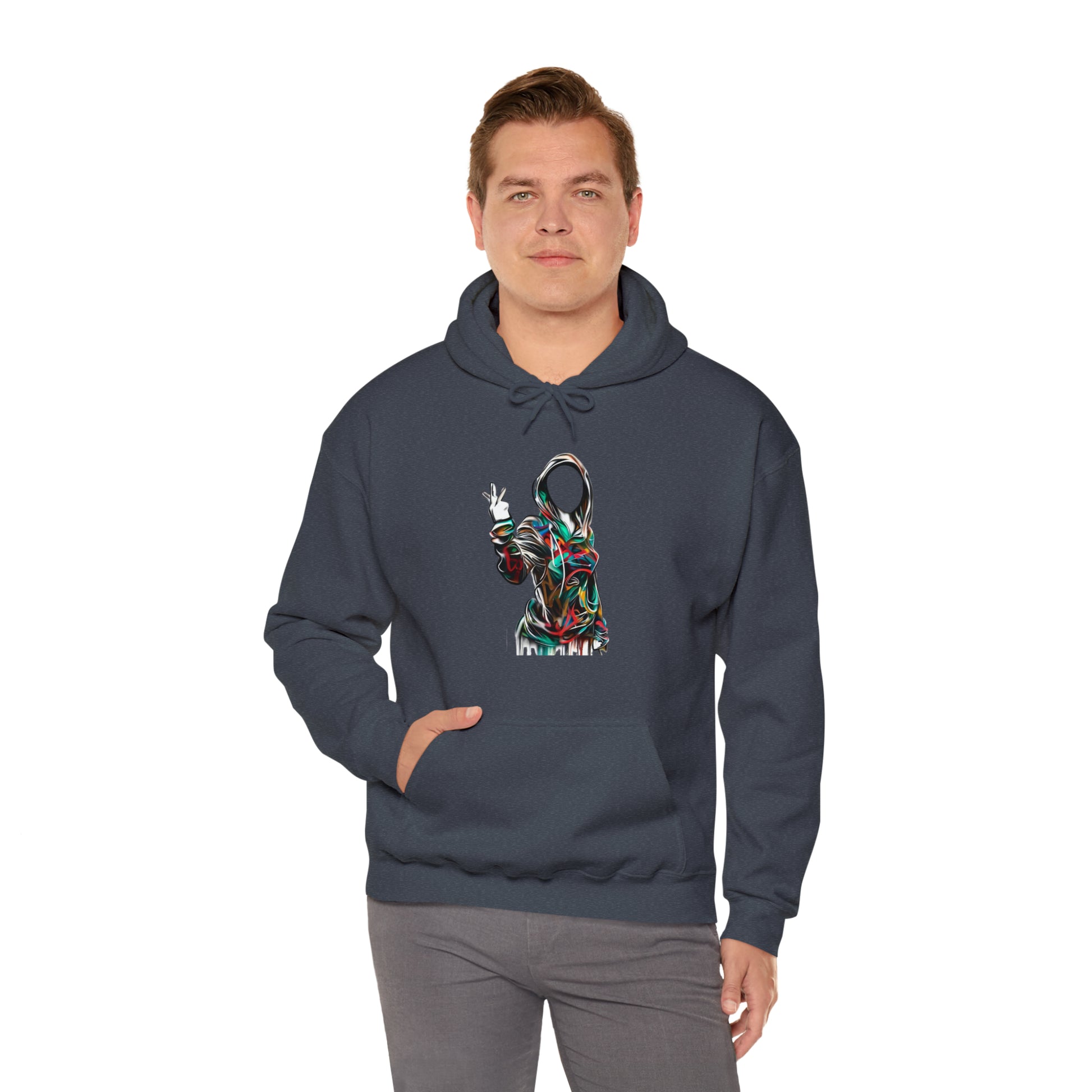 Graffiti Hoodie, Hooded Sweatshirt, Digital Female, Urban Street Design - SaviTraviDesigns