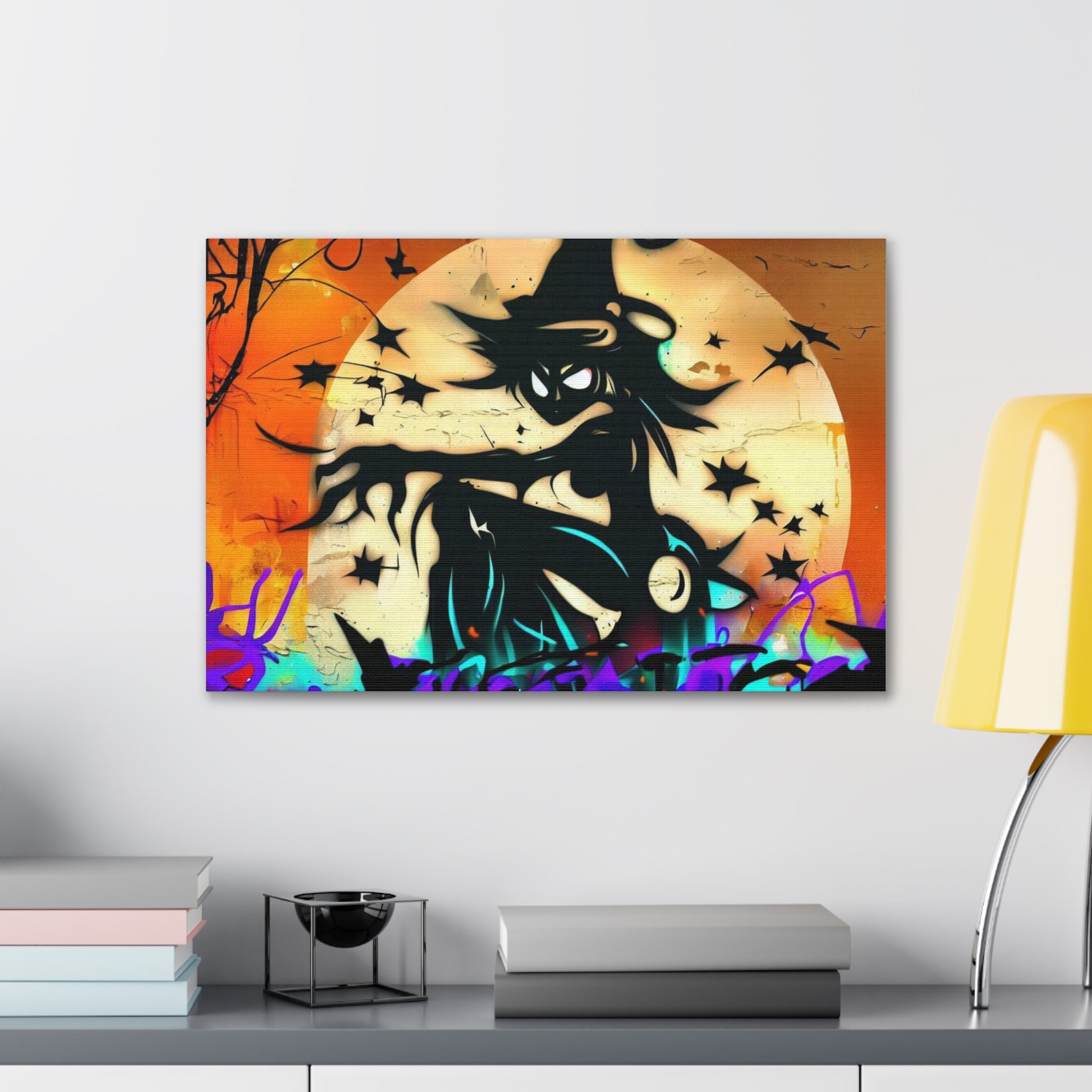 Halloween art, Witch canvas prints, Scary Halloween decor, Halloween home decor, Halloween wall, Gothic wall decor, Canvas Gallery Wraps - SaviTraviDesigns