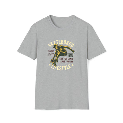 Skateboard Lifestyle |Beach Lifestyle Shirts | Summer Vibe Apparel Sport Grey